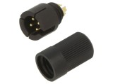 Conector circular BINDER 719 4 pini tată lipire IP40 60V 3A