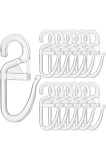 Cumpara ieftin Set 100 c&acirc;rlige, pentru fixarea perdelelor, plastic, transparente
