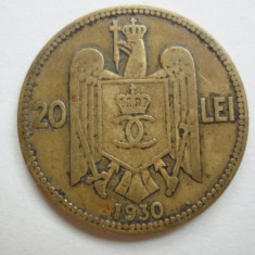 ROMANIA - 20 LEI 1930 KN , CAROL II , L13.19