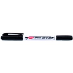 Marker CD/DVD 2 capete DACO negru foto