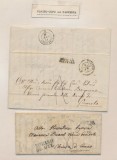 Italy 1840 Postal History Rare 2 x Stampless Cover + Content Torino DG.026