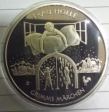 (A82) MONEDA DIN ARGINT GERMANIA - 20 EURO 2021, LIT. F, FRATII GRIMM - FRAU HOLLE, STARE PROOF