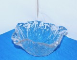 Bol cristal masiv suflat manual liber &icirc;n mulaj - Shattered Ice 3 - design Uno Westerberg, Pukeberg Sweden