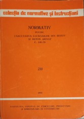 NORMATIV PENTRU EXECUTAREA LUCRARILOR DIN BETON SI BETON ARMAT C.140-79-COLECTIV-226754