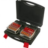 Set lămpi LED fără fir pătrate 12 V Li-ion magnetic 7 PINI