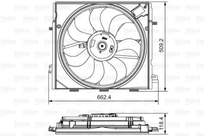 VALEO 696873 Ventilator, radiator foto