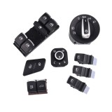 Cumpara ieftin Set 8 butoane interior VW Passat b6 comutator lumini oglinda rezervor