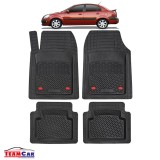Covorase Auto TeamCar&reg; Kia Rio JB (2005-2011) - Negru - Cauciuc Rezistent Tip Tavita