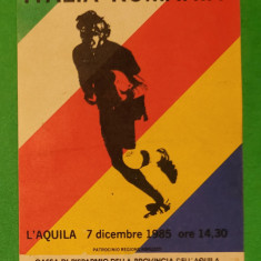 Abtibild rugby Italia România 1985