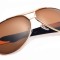 Ochelari Soare Barbatesti Fashion - Aviator Model , Polarizati - Maro