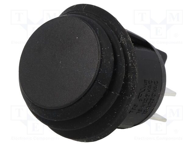 Rocker DPST ON-OFF 10A/250VAC neagră IP65 SCI