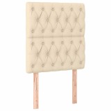 Cumpara ieftin Tablie de pat crem 80x7x118/128 cm, material textil