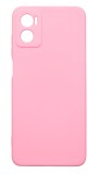 Husa de protectie din silicon pentru Motorola Moto E22, SoftTouch, interior microfibra, Roz, Oem