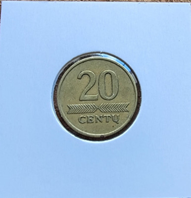 Lituania 20 centu 2007 foto
