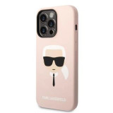 Cumpara ieftin Husa Karl Lagerfeld MagSafe Liquid Silicone Karl Head iPhone 14 Pro Pink
