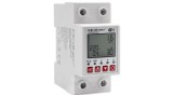 Releu Qoltec Wi-Fi pentru montare pe șină DIN cu ampermetru 63A | Temporizator | Tuya | Wi-Fi | LED
