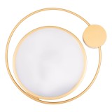 Plafonieră Moon 28W 1400lm 3000K 440mm, auriu, Erste