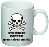 Cana alba personalizata &quot;Coffee Hazard&quot;, INOVATIX&reg;. 330ml, Oem