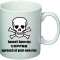 Cana alba personalizata &quot;Coffee Hazard&quot;, INOVATIX&reg;. 330ml