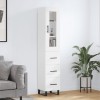 VidaXL Dulap &icirc;nalt, alb, 34,5x34x180 cm, lemn prelucrat 3199257