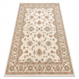 Covor de lana SOHO 477.15.LA102 OSTA Ornament, cadru, natural bej / teracotă, 160x240 cm