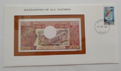 Camerun - 500 Francs 1983 - In plic de prezentare foto