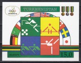 Turkmenistan 1992 - Jocurile Olimpice - Barcelona, Colita NDT, MNH, Nestampilat