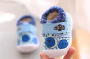 Pantofi imblaniti bleu - Smiley (Marime Disponibila: 3-6 luni (Marimea 18