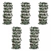vidaXL Garduri Zăbrele Extensibile cu Frunze Artificiale, 5 buc, 180x30cm, Salcie, Verde-Maro, Bariera Gradina