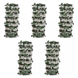 vidaXL Garduri Zăbrele Extensibile cu Frunze Artificiale, 5 buc, 180x30cm, Salcie, Verde/Maro, Paravan Decorativ Gradina