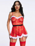 Eross babydoll Floral Christmas XS/S Red