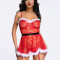 Eross babydoll Floral Christmas M/L Red