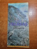 Muntii fagarasi - harta turistica - din anul 1984 - dimensiunii 66/46 cm