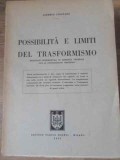 POSSIBILITA E LIMITI DEL TRASFORMISMO. DEDUZIONI SPERIMENTALI DI GENETICA VEGETALE-ALBERTO PIROVANO-229132