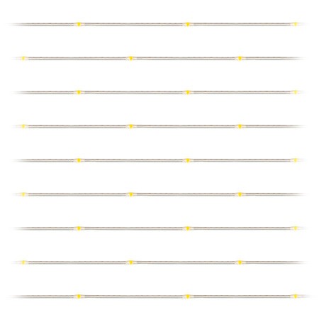 DECORATIUNE LED ALB CALD 10M REBEL