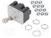 Intrerupator basculant, 2 pozitii, mod comutare ON-ON, 4PDT, HONEYWELL - 4TL1-3D foto