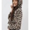 BLUZA SPORT CROP CU GLUGA DAHNA ANIMAL PRINT BUMBAC TALIE UNICA Animal Print
