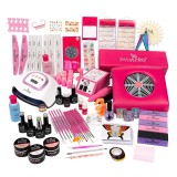 Kit Unghii False Duo cu Gel UV si Oja Semipermanenta SensoPRO Milano 10ml - Promotie #35 + CADOU