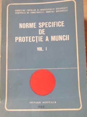 NORME SPECIALE DE PROTECTIE A MUNCII VOL.1 SANTIERE DE CONSTRUCTII-COLECTIV