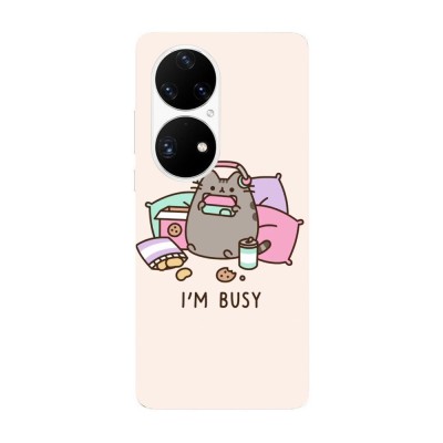 Husa compatibila cu Huawei Nova Y70 model I&amp;amp;#039;m busy, Silicon, TPU, Viceversa foto