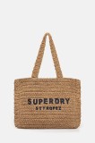 Superdry poșetă culoarea maro, W9110401A-F4X