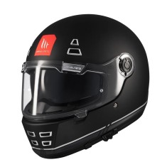 Casca integrala MT Jarama SV B2 negru mat - model Retro - Cafe Racer (ochelari soare integrati) - tip viziera: MT-V-32 - Negru mat, XXL (63/64cm)