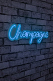 Decoratiune luminoasa LED, Champagne, Benzi flexibile de neon, DC 12 V, Albastru