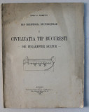 DIN PREISTORIA BUCURESTILOR de DINU V. ROSETTI, vol 1: CIVILIZATIA TIP BUCURESTI. -DIE BUKARESTER KULTUR- 1936