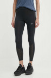 Reebok leggins de alergare culoarea negru, neted, 100075408