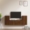 vidaXL Set dulapuri TV, 4 piese, stejar maro, lemn prelucrat 3188557
