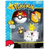 Set figurine Pokemon, TOMY, Pokeball cu Pikachu si Cubone, 4 ani, pentru baieti si fete