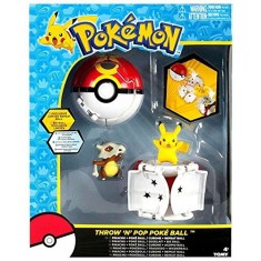 Set figurine Pokemon, TOMY, Pokeball cu Pikachu si Cubone, 4 ani, pentru baieti si fete