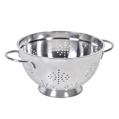 Strecurătoare Metalică, 26 cm, Cu M&amp;acirc;nere, Argintiu foto