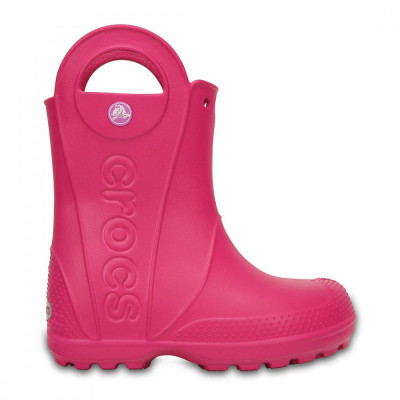 Cizme Crocs Handle It Rain Boot Roz - Candy Pink foto